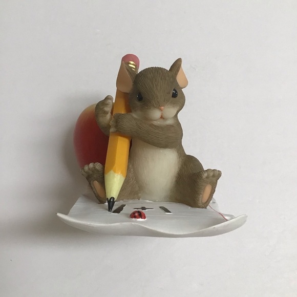 Fitz & Floyd Charming Tails Mouse Figurine You've Taught Me So Much Teacher Gift - Picture 11 of 16
